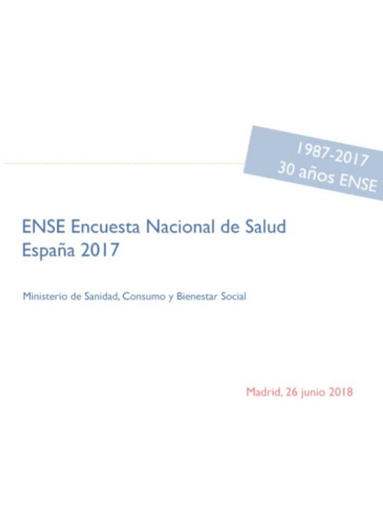 Encuesta Nacional de Salud. España 2017